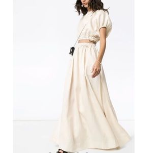 Matteau Linen Cocoon Top & Gathered Skirt